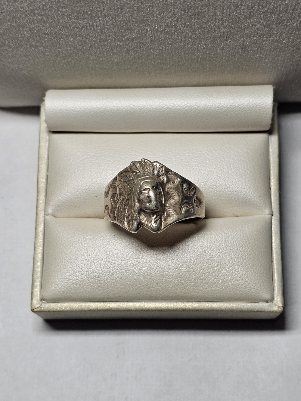 Native American Sterling Silver Statement Ring Size 10
